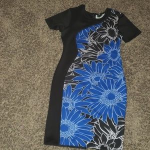 Yoana Baraschi scuba fabric pencil sheath dress